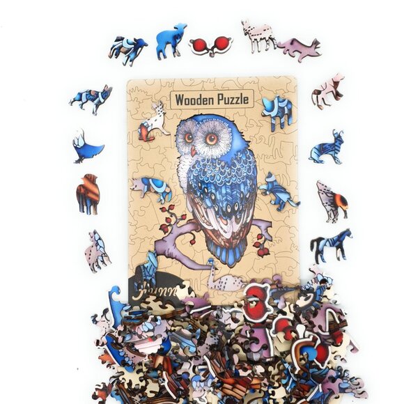 Suvira Animal Wooden Puzzle - Engaging, Educational, Owl - Picture 9 of 11